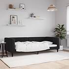 vidaXL Dagbädd svart 90x190 cm sammet 354023