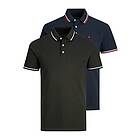 Jack & Jones Jjepaulos Polo Shirt (Homme) 2-pack