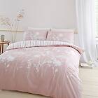 Catherine Lansfield Bedding Meadowsweet Floral Single Duvet Cover Set with Pillo