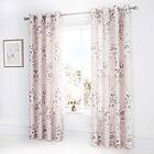 Catherine Lansfield Canterbury 66 x 72 Inch Eyelet Curtains Blush
