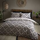 Catherine Lansfield Bedding Aztec Geo Double Duvet Cover Set with Pillowcase Nat