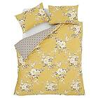 Catherine Lansfield Canterbury Easy Care, Ochre, UK King Duvet Set