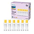 Philips LED Classic G9 Capsule Light Bulb 6 Pack [2700K - G9] 25W