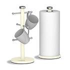 Morphy Richards Accents Kitchen Roll Holder and Mug Tree Set