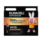 Duracell Optimum AAA Alkaline (12 pack)