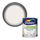 Dulux Quick Dry Eggshell Paint For Wood And Metal Pure Brilliant White 750ml