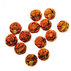 Darts Glass Bead 8 mm Facet Amber 7-pack