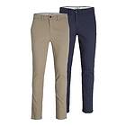 Jack & Jones Chinos Tapered Leg Cotton Stretch Trouser 2-pcs (Herr)