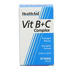 HealthAid Strong Vitamin B + C Complex Prolonged Release 30 Tablets