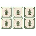 Spode Christmas Tree Coasters 6-pack