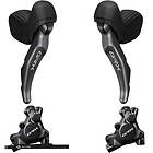 Shimano Grx St-rx820+br-rx820 Rear Brakes Silver