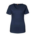 ID Feminin V-ringad T-shirt (Navy, S) S Navy