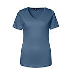 ID Feminin V-ringad T-shirt (Blå, M) M Blå