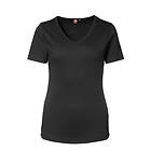 ID Feminin V-ringad T-shirt (Svart, 2XL) 2XL Svart