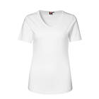 ID Feminin V-ringad T-shirt (Vit, M) M Vit