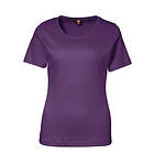 ID Interlock T-shirt för Kvinnor (Lila, 3XL) 3XL Lila