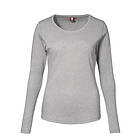 ID Interlock T-shirt, Långärmad (Gråmelerad, XL) XL Gråmelerad