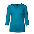 ID Stretch T-shirt, 3/4-ärm (Turkos, L) L Turkos