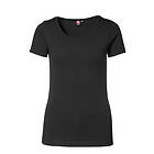 ID Stretch T-shirt för Kvinnor (Svart, 2XL) 2XL Svart