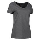 ID T-shirt Core V-Neck för Kvinnor (Charcoal, 2XL) 2XL Charcoal