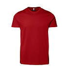ID V-ringad T-shirt (Röd, 2XL) 2XL Röd