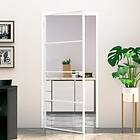 vidaXL Innerdörr 93x201,5 cm härdat glas och aluminium slim 153668