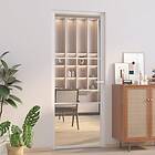 vidaXL Indvendig Dør 83x201,5 cm vit ESG-glas och aluminium 350569