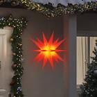 vidaXL Stjärna med LED-belysning vikbar röd 100 cm 356193