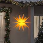 vidaXL Stjärna med LED-belysning vikbar gul 100 cm 356195
