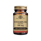 Solgar Vitamin B1 100mg Vegetable Thiamin 100 Capsules