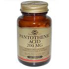 Solgar Pantothenic Acid 200mg 100 Tablets