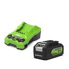 Greenworks GSK24B2 24V Start Kit (4Ah batteri och laddare)