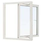 Svenska Fönster Sideswing Aluminiumbeklätt Trä 3-Glas SF Balans Aluminium 80x70 Vä 761111080750