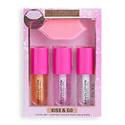 Makeup Revolution Kiss and Go Glaze Lip Care Gift Set