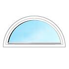 Outline Fönster Fri Form Fast Karm Halvcirkel 3-glas Aluminium FF1F 9x4,5