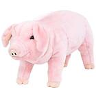 vidaXL Stående leksaksgris plysch rosa XXL 91340
