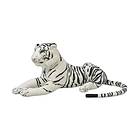 vidaXL Tigerleksak plysch vit XXL 80164
