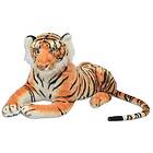 vidaXL Tigerleksak plysch brun XXL 80163