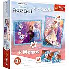 Disney Frozen Trefl 2 Pussel 2-i-1 Memo