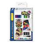 Staedtler Lumocolor Permanent Marker Universalpenna, 1,0mm, 10-pack
