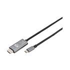 Digitus USB-C Adapterkabel, Typ-C på HDMI St/St, 2.0m