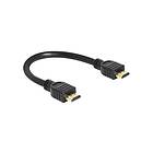 DeLock High Speed HDMI med Ethernet HDMI-kabel med Ethernet 25 cm