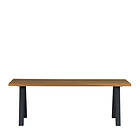 WOOOD Spisebord Tablo, ute med a-ben Natur/svart 210