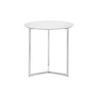 Kave Home Sidobord MARAE vit/vitt glas Vit