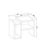 Hanah Home Småbord Piyon Vit 50 40