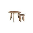 vtwonen 2 sidobord High Heels naturfärg 40