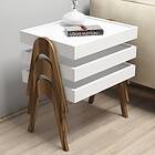 Hanah Home Satsbord Roma Valnöt Vit 54 64
