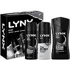 Lynx Black Body Wash, Deodorant Body Spray & Anti-Perspirant Gift Set