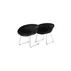 Nordic Furniture Group Fåtölj Scott, 2-pack Svart 77