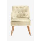 Loft24 Loungestol Emery, 2 st. Beige Sammet 62 74